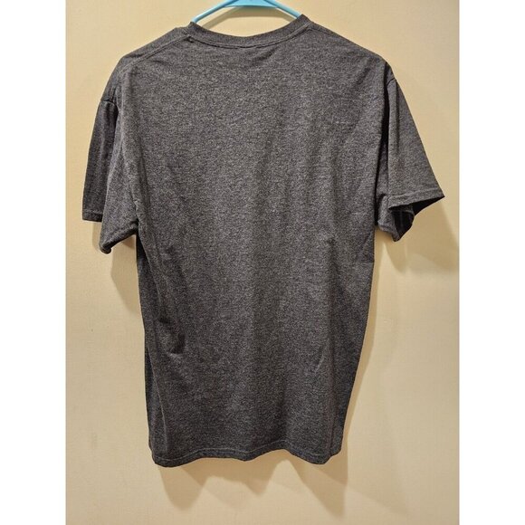 Men's Myrtle Beach Salty Vibes T Shirt SIZE M GREY W/NEON PINK BLUE PRINT - Picture 3 of 5